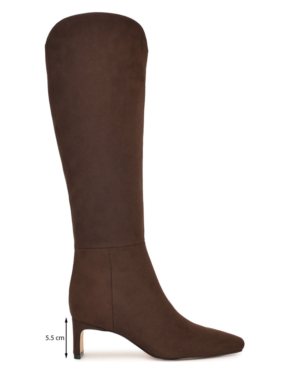 Bota rodilla de gamuza para mujer 7