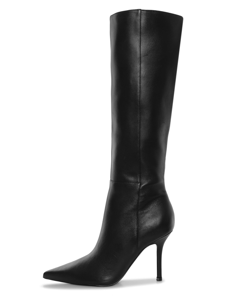Bota rodilla de piel para mujer