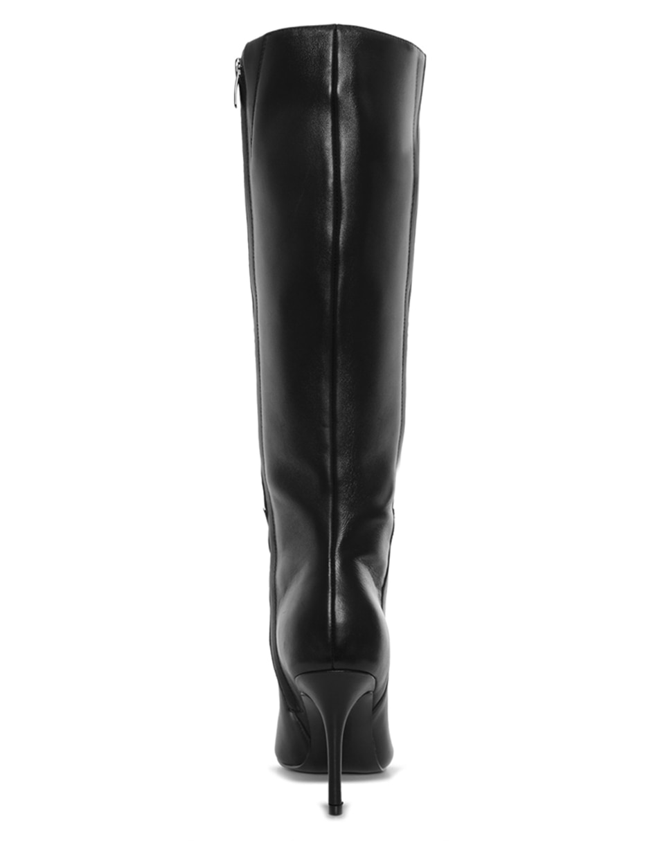 Bota rodilla nine west de piel para mujer