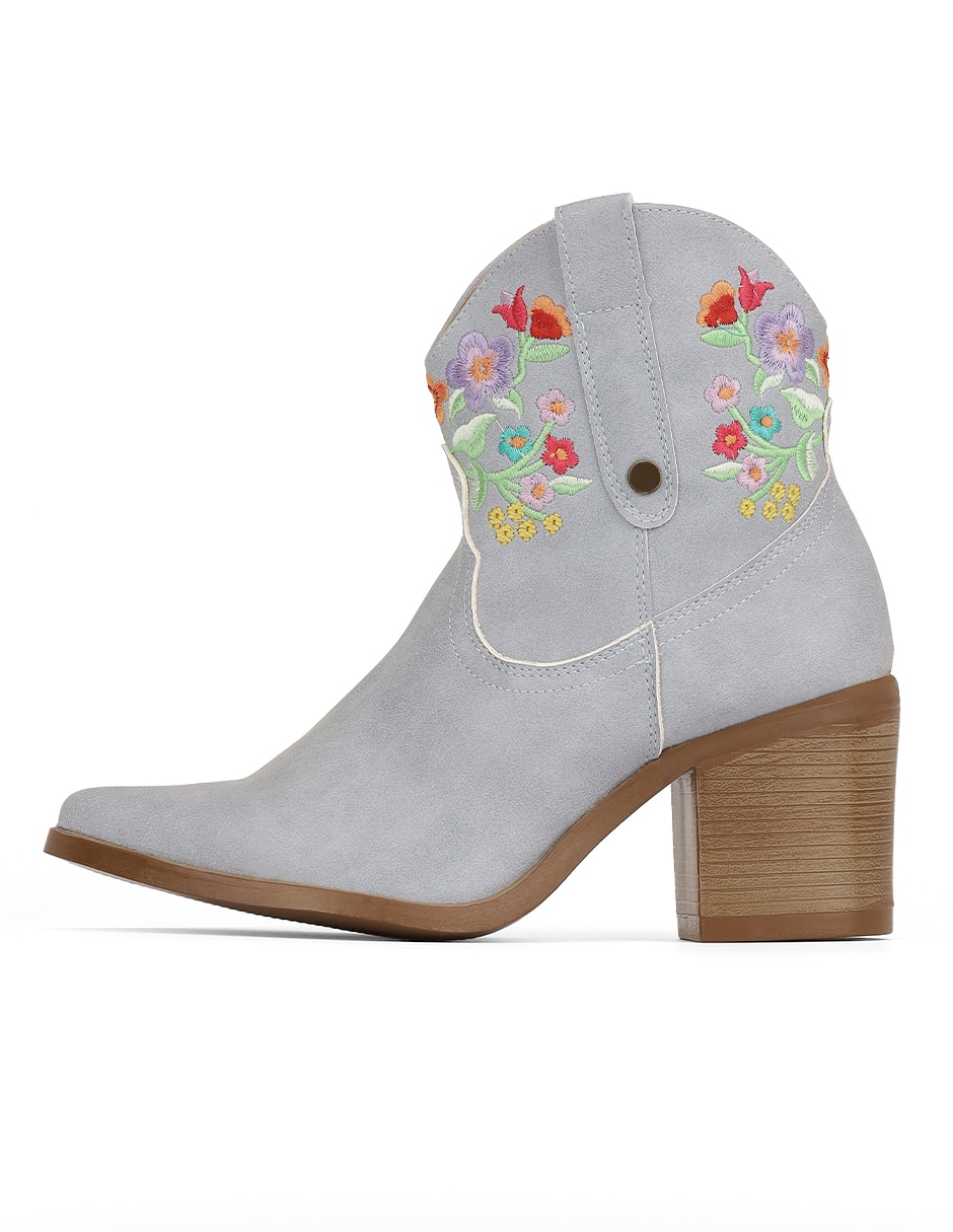 Bota cowboy al tobillo rbvegano para mujer