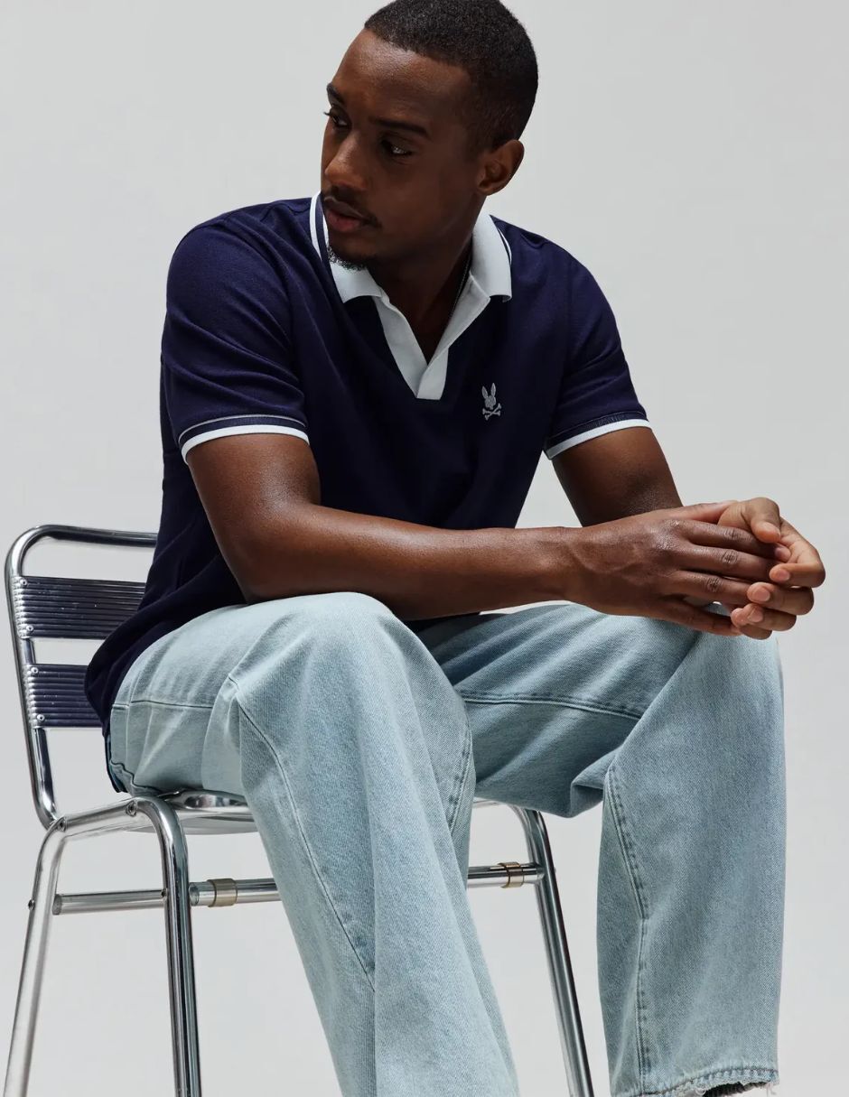 Playera tipo polo psycho bunny para hombre