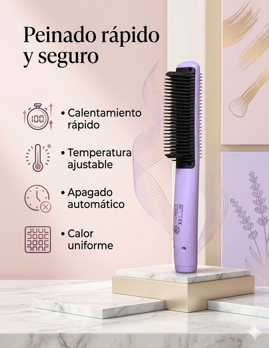 Cepillo alaciador Karma Beauty
