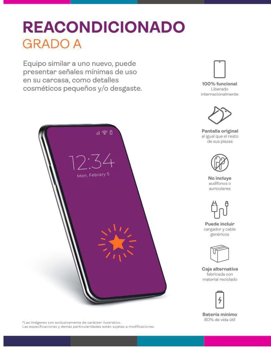 Oppo Reno11 5G AMOLED 6.7 pulgadas reacondicionado
