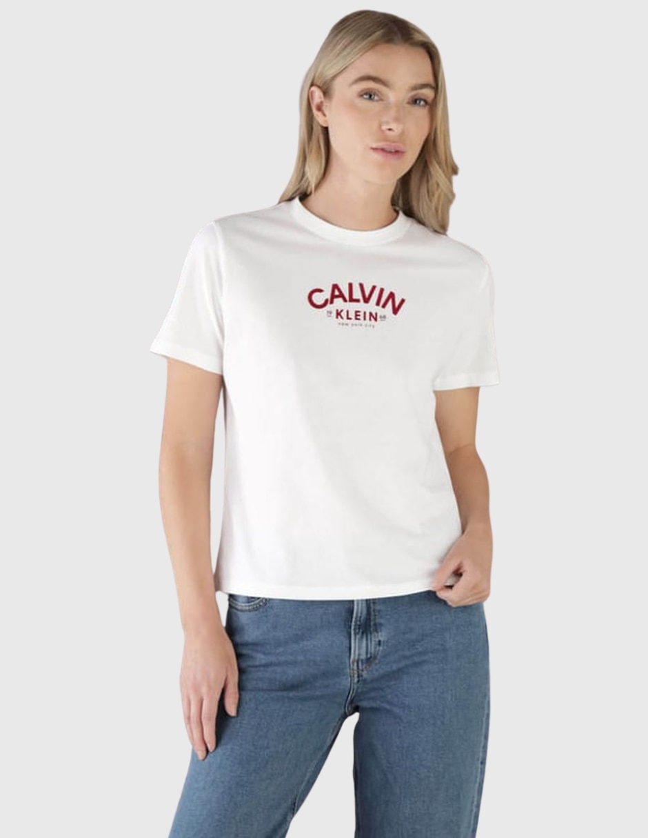 Playera manga corta cuello redondo para mujer 1
