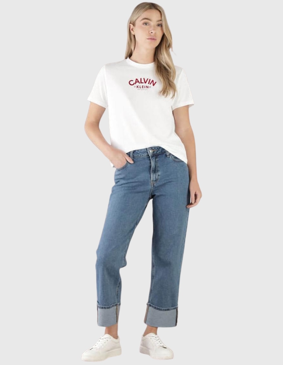 Playera manga corta cuello redondo para mujer 3