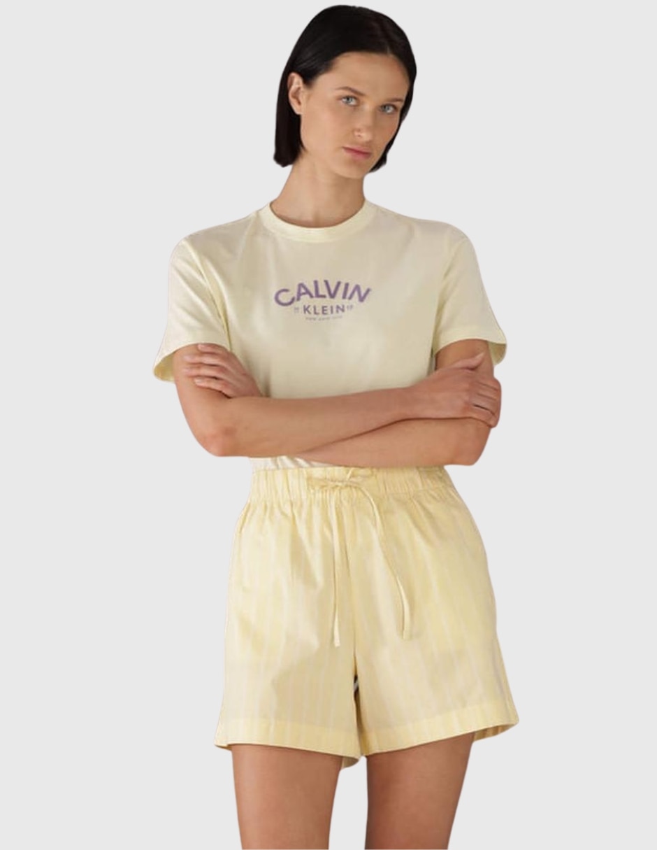 Playera manga corta cuello redondo para mujer Playera manga corta cuello redondo para mujer