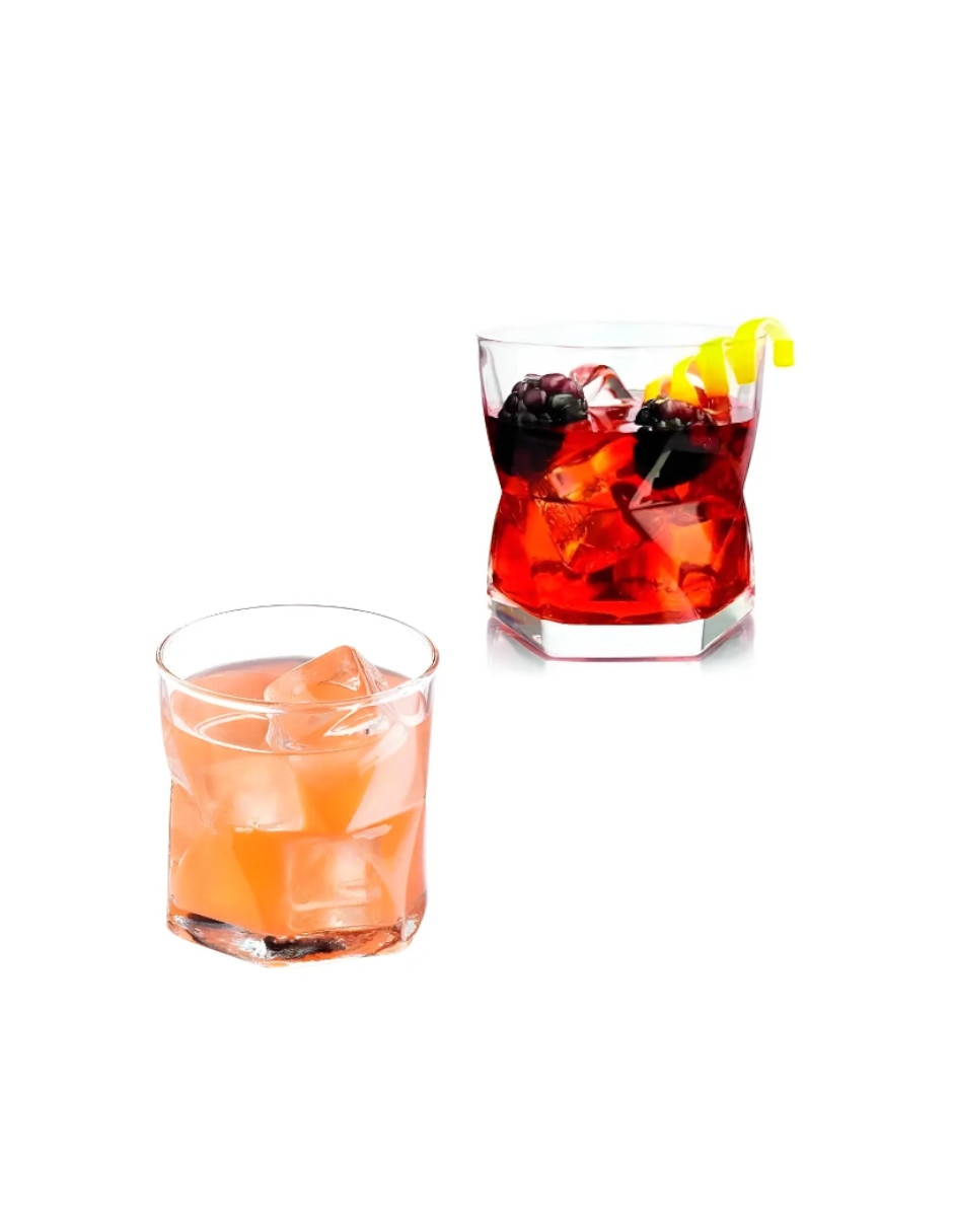 Set de vasos old fashion Crisa con 12 piezas