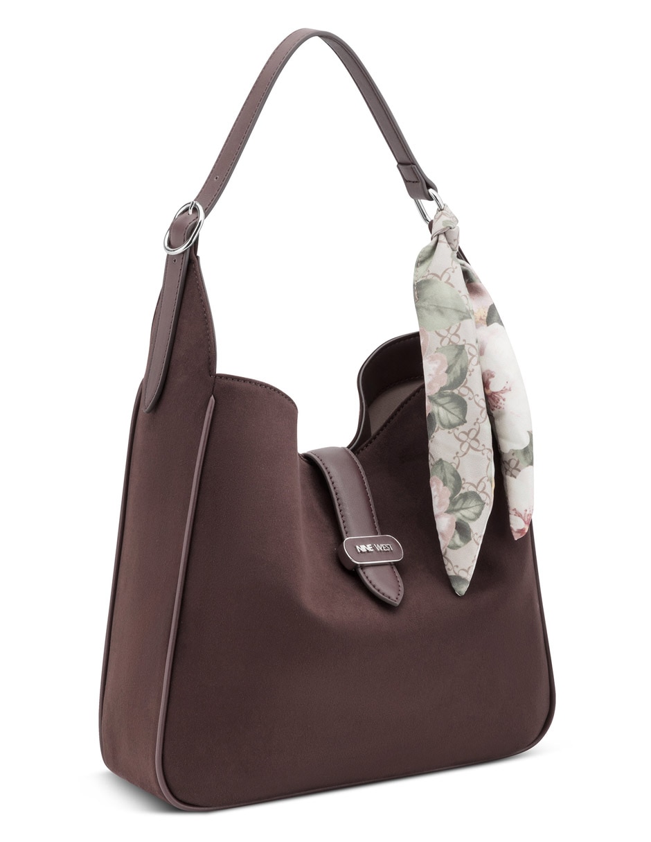 Bolsa hobo Nine West Samson de gamuza para mujer