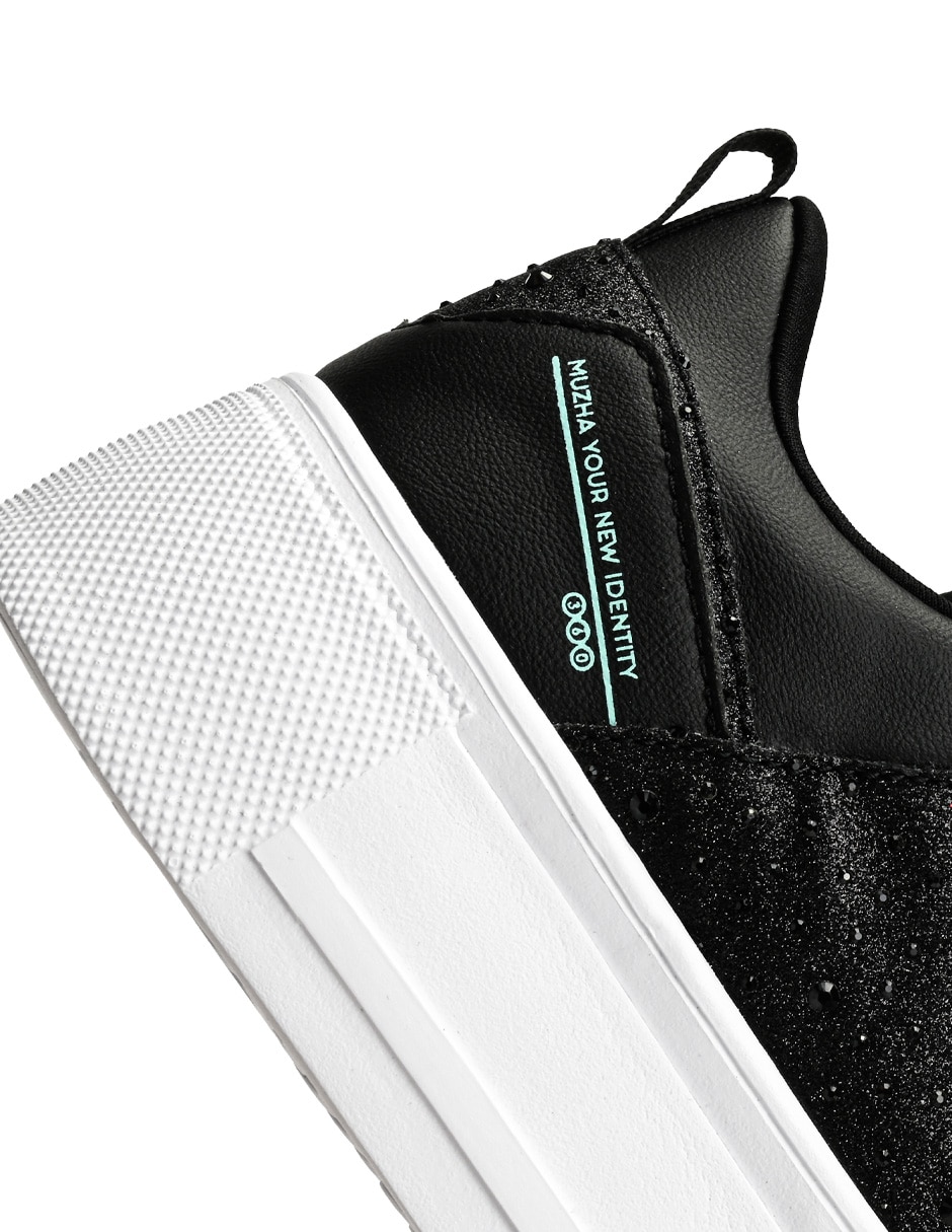 Tenis 360 footwear muzha negro aqua para mujer
