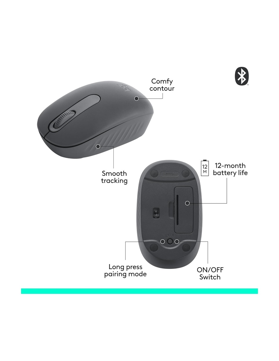 Mouse Gamer inalámbrica Logitech m196