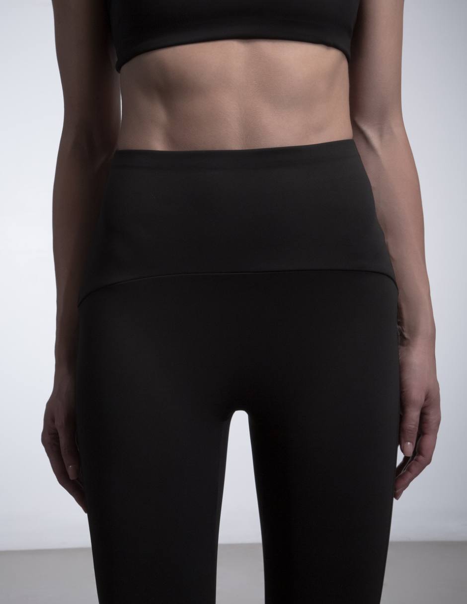 Malla compresión media Kayni´s sport black and white compresión media para mujer