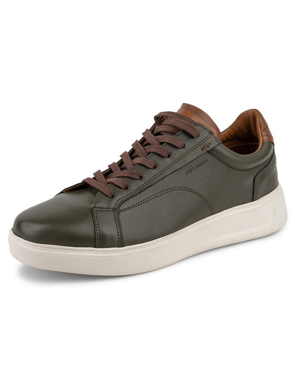 Tenis de piel Hamilton Footwear Hugo Olive para hombre