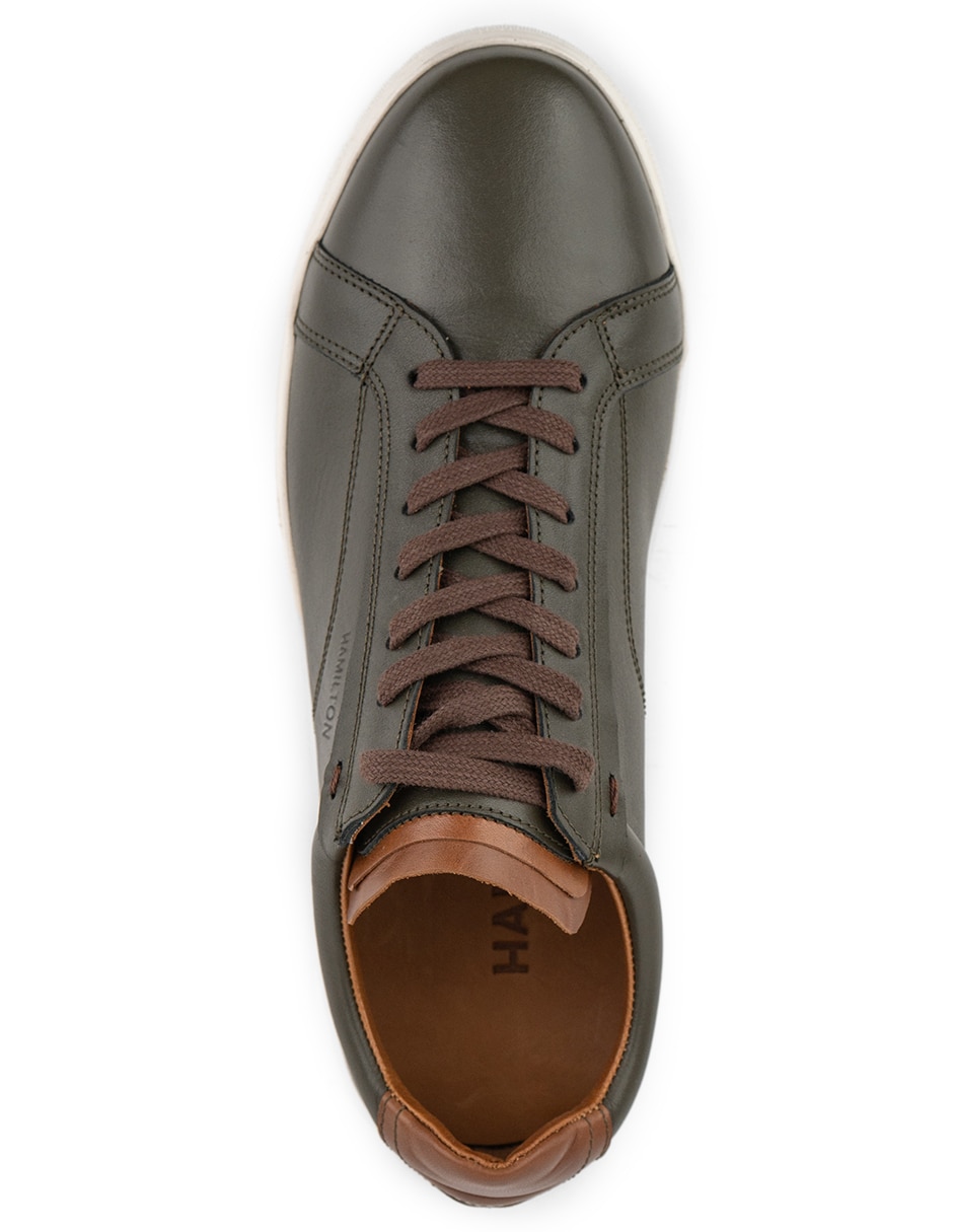 Tenis de piel Hamilton Footwear Hugo Olive para hombre