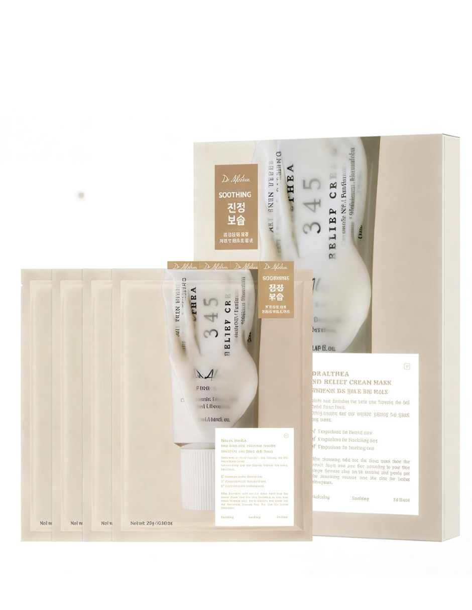 Mascarilla facial Dr.Althea 345 Relief Cream Mask (4 unidades) para calmar la piel