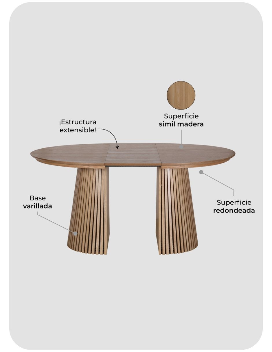 Mesa extensible armable 9