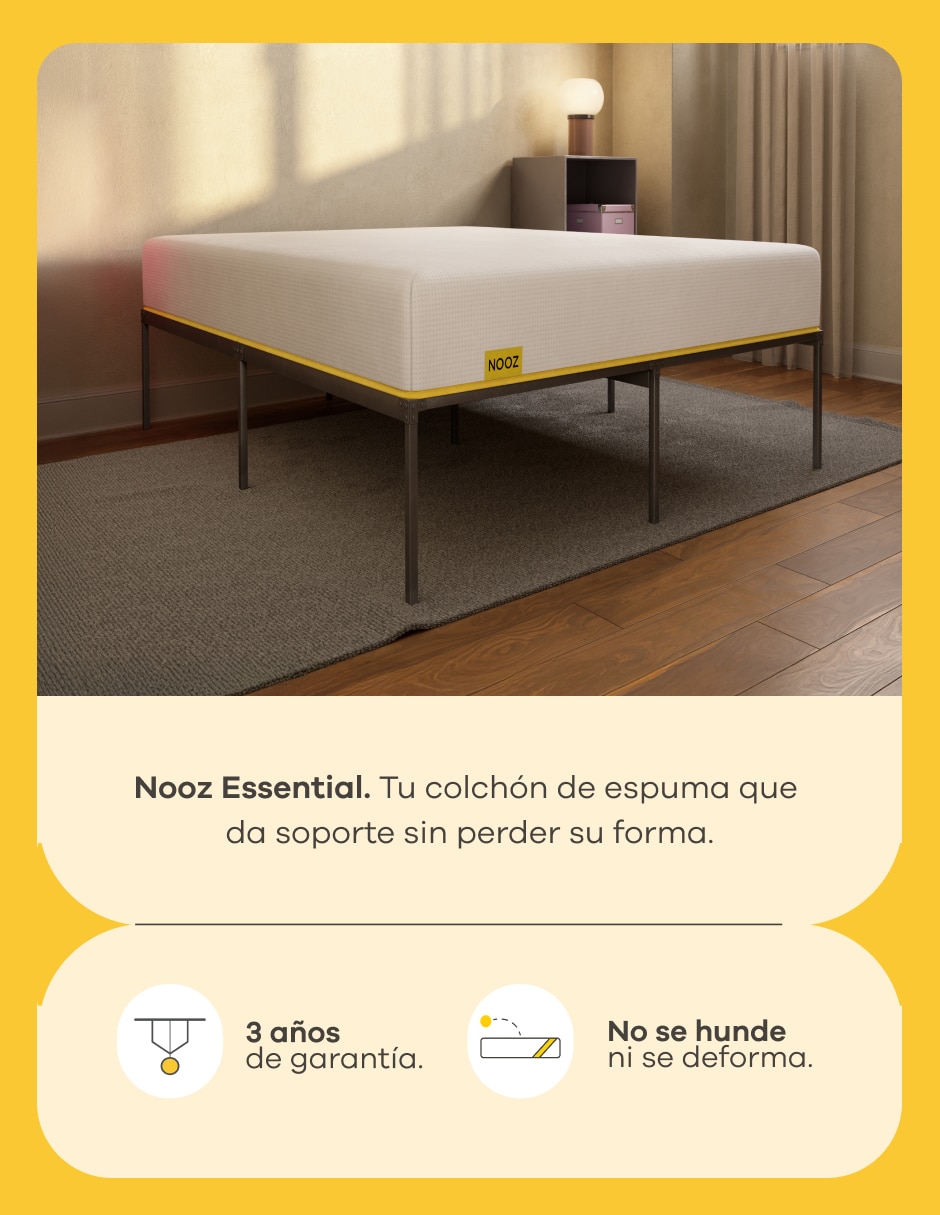 Colchón en caja Essential High + 2 pack Almohadas Responsive 3