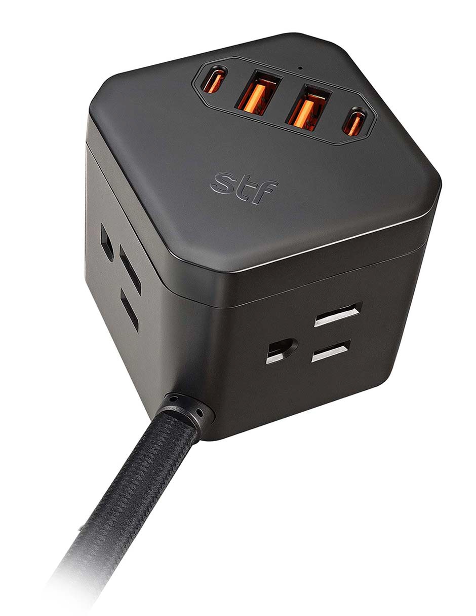 st-a47022 de 4 contactos y 2 puertos usb