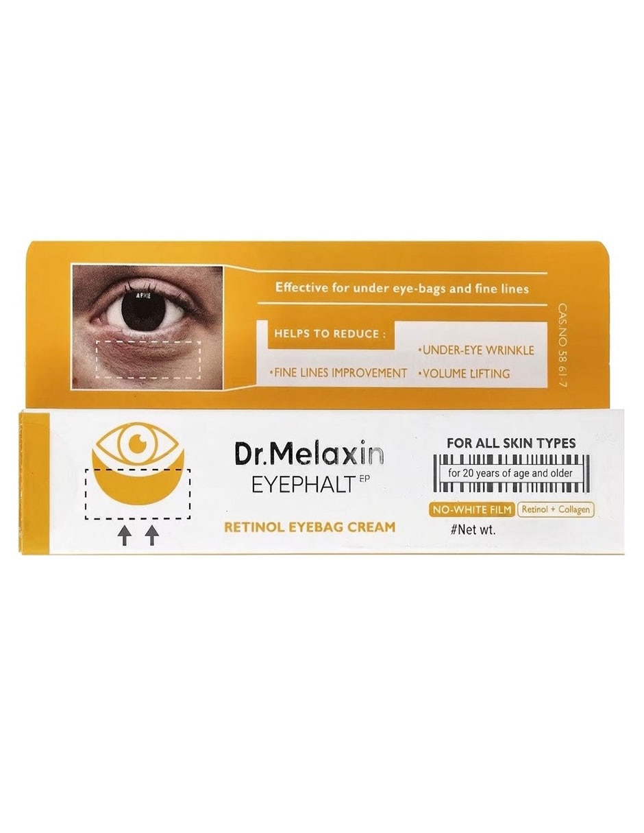 Crema para contorno de ojos recomendada para prevenir signos de la edad de noche Dr.Melaxin para piel normal