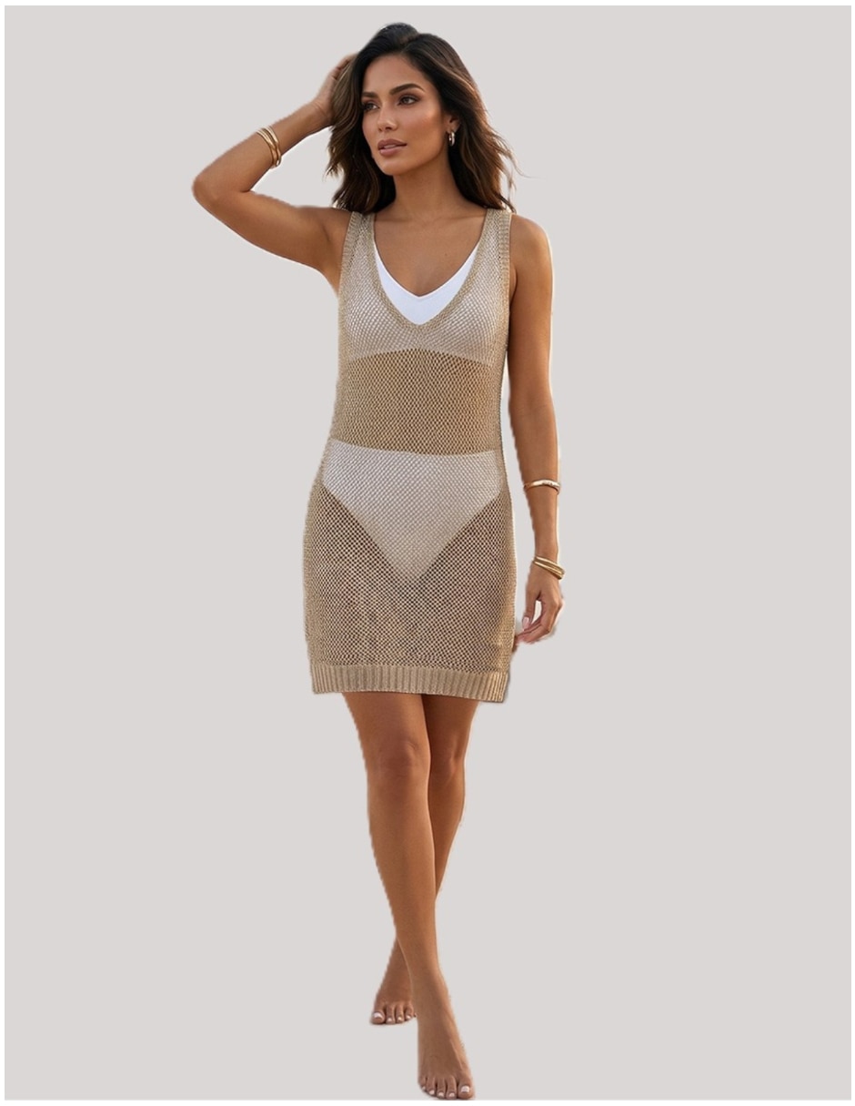 Salida de playa vestido Twist side para mujer
