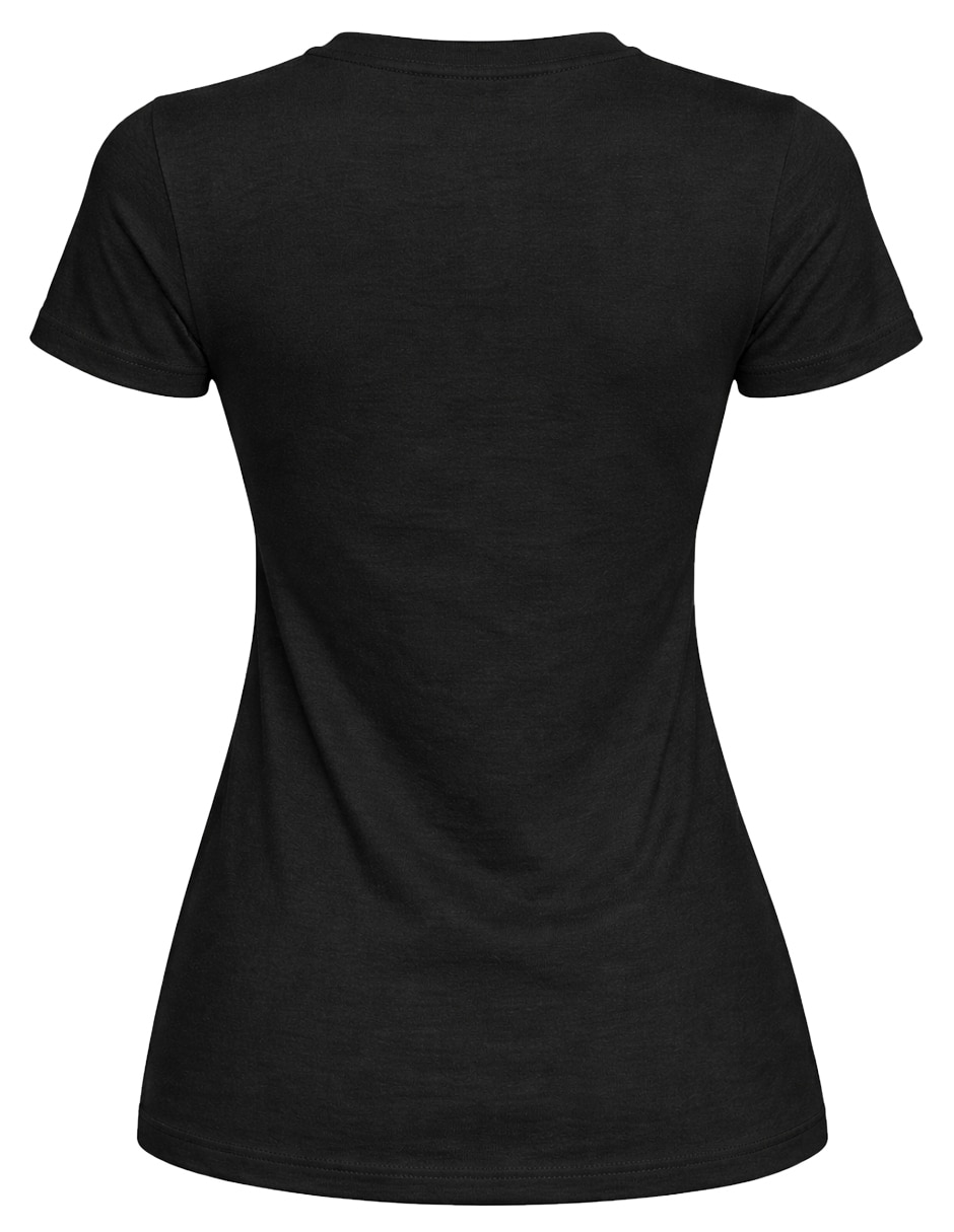 Playera manga corta knite cuello redondo para mujer