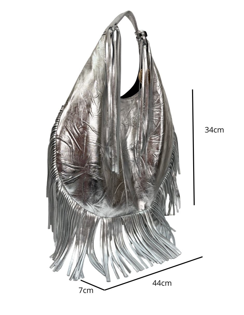 Bolsa hobo Carolina Crowley de piel para mujer