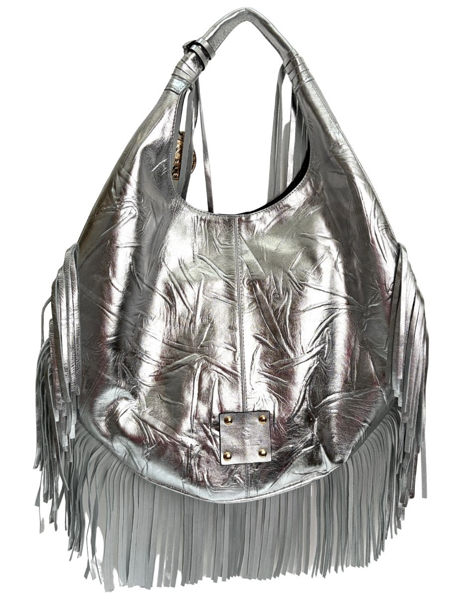 Bolsa hobo Carolina Crowley de piel para mujer