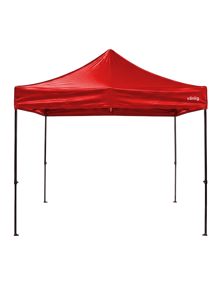 Toldo plegable Vanlig 3x3 hexagonal rojo