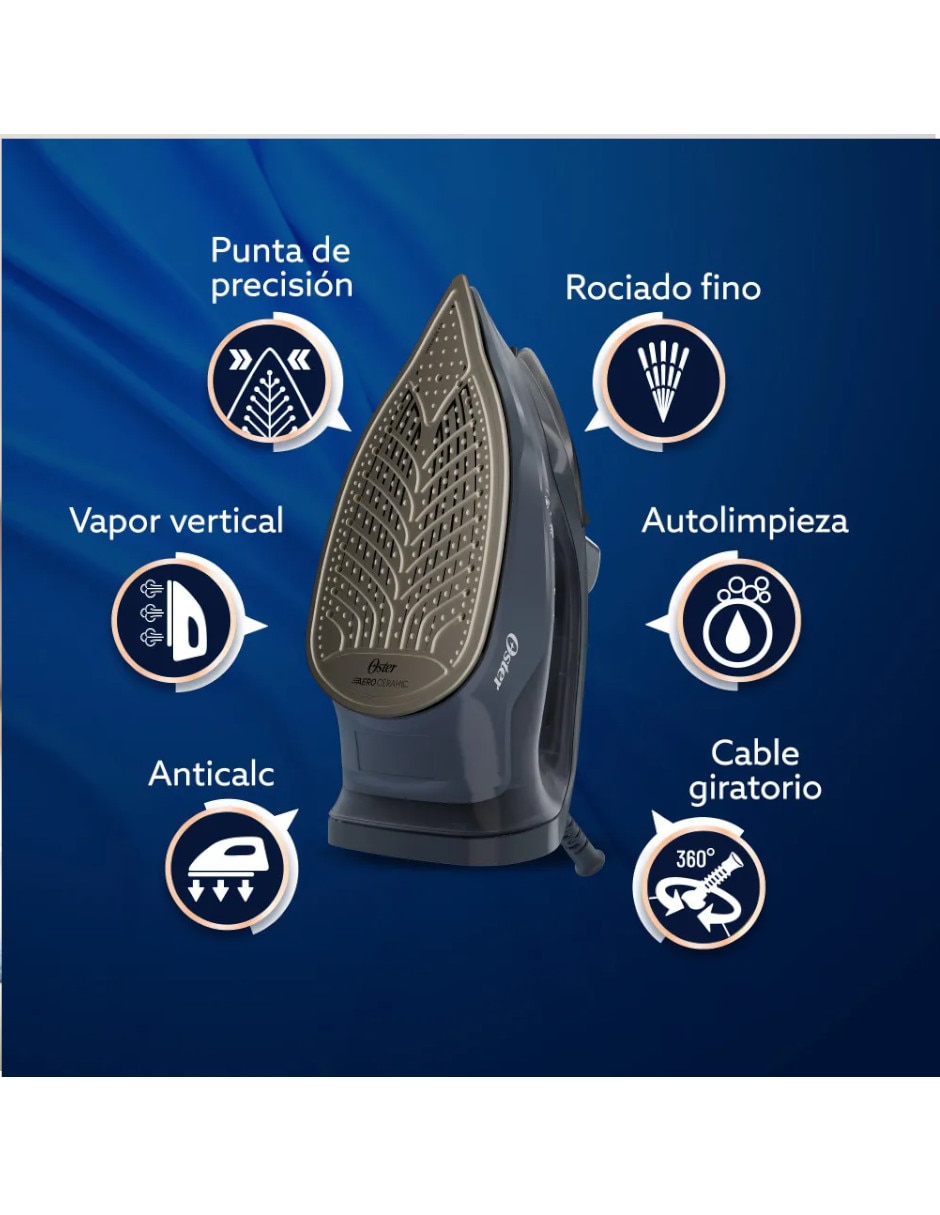 Plancha Oster GCSTAC7002 suela cerámica