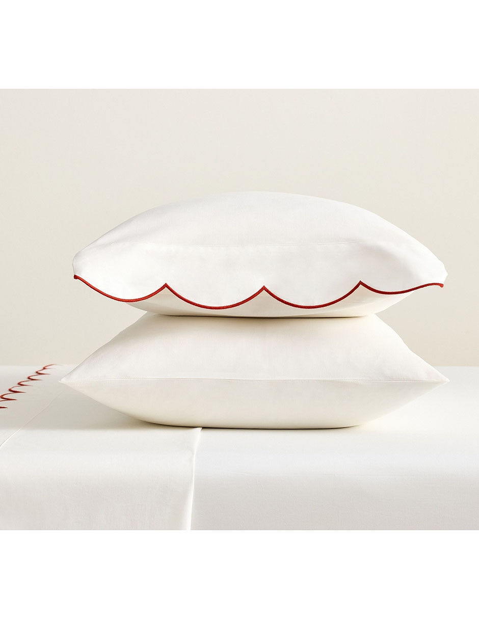 Juego de sábanas de algodón Scalloped 3