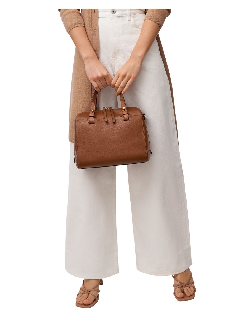 Bolsa satchel Fossil Rachel de piel para mujer