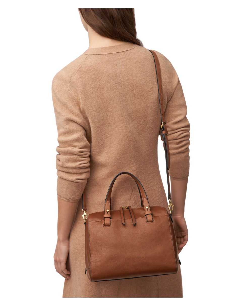 Bolsa satchel Fossil Rachel de piel para mujer
