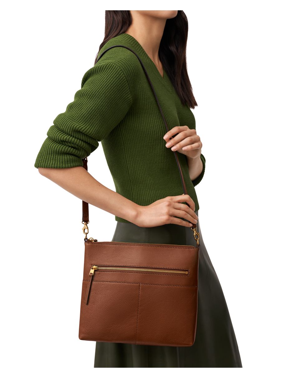 Bolsa crossbody Fossil Fiona de piel para mujer