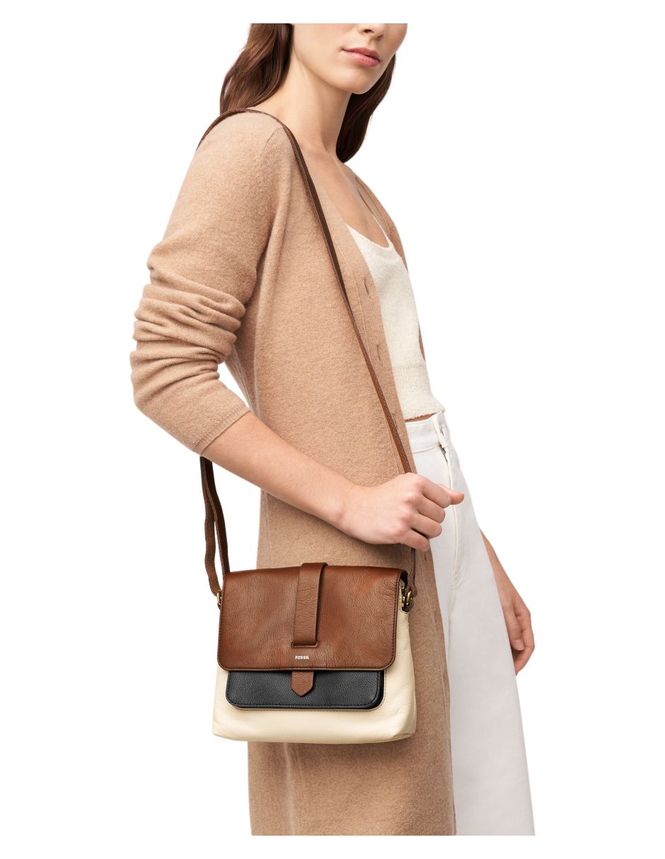 Bolsa crossbody Fossil Kinley de piel para mujer