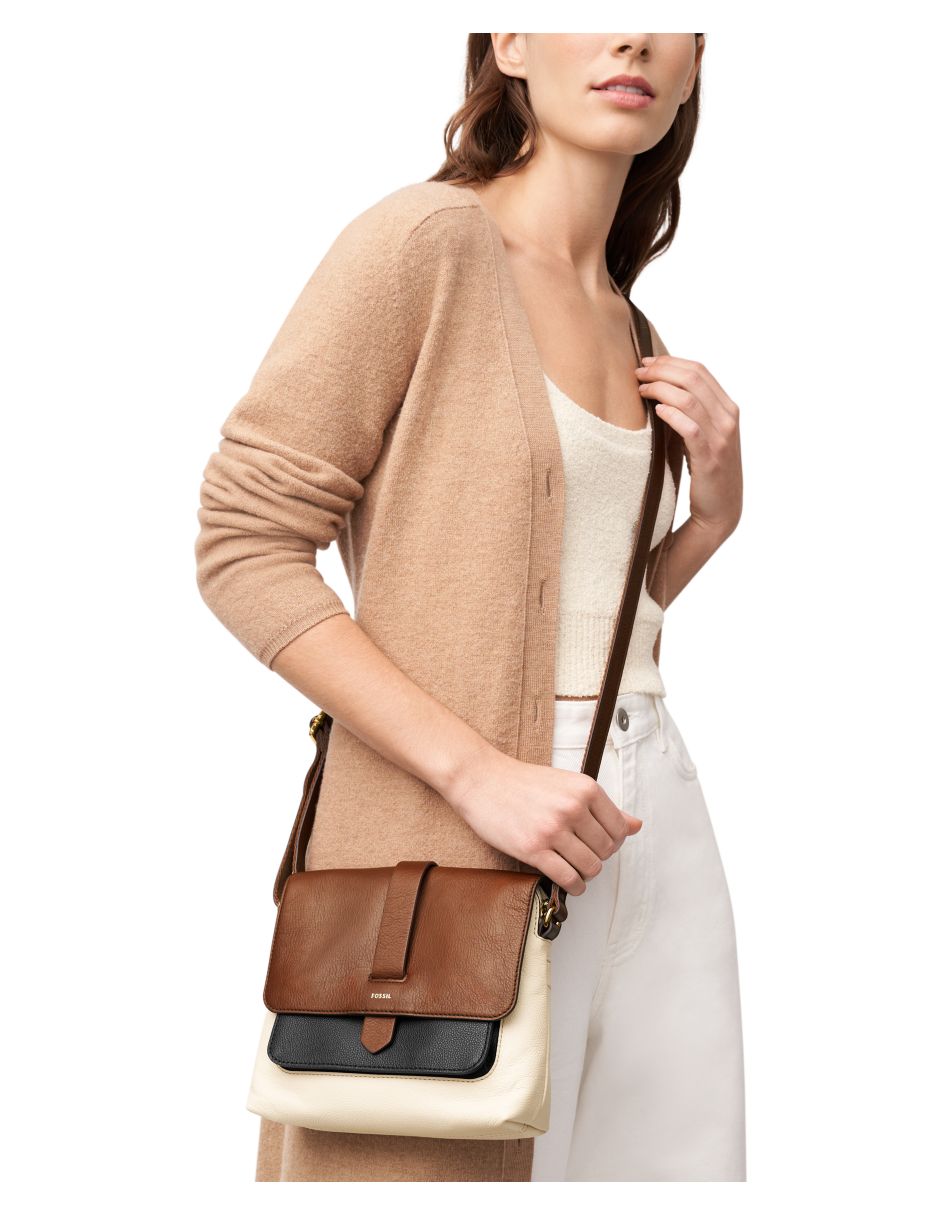 Bolsa crossbody Fossil Kinley de piel para mujer