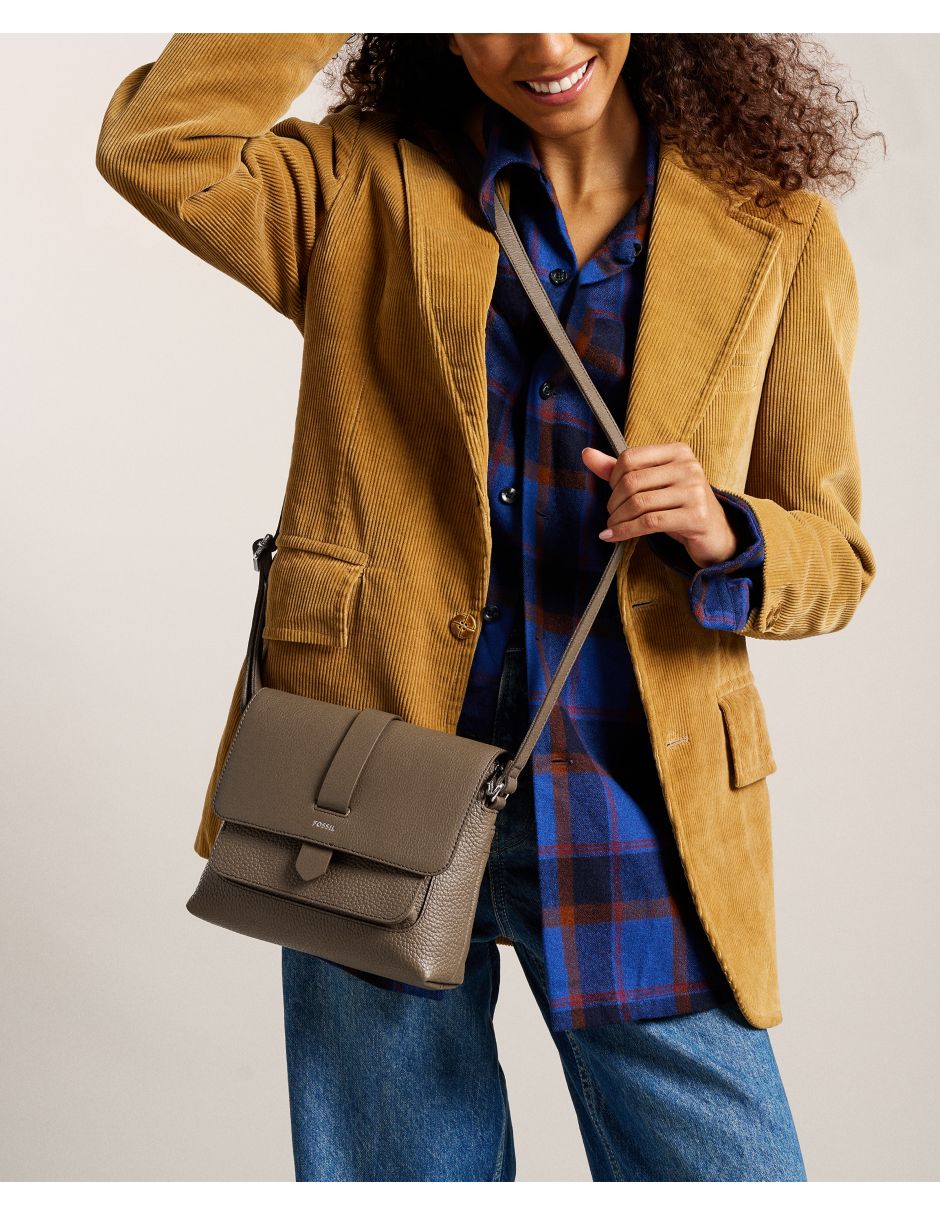 Bolsa crossbody Fossil Kinley de piel para mujer