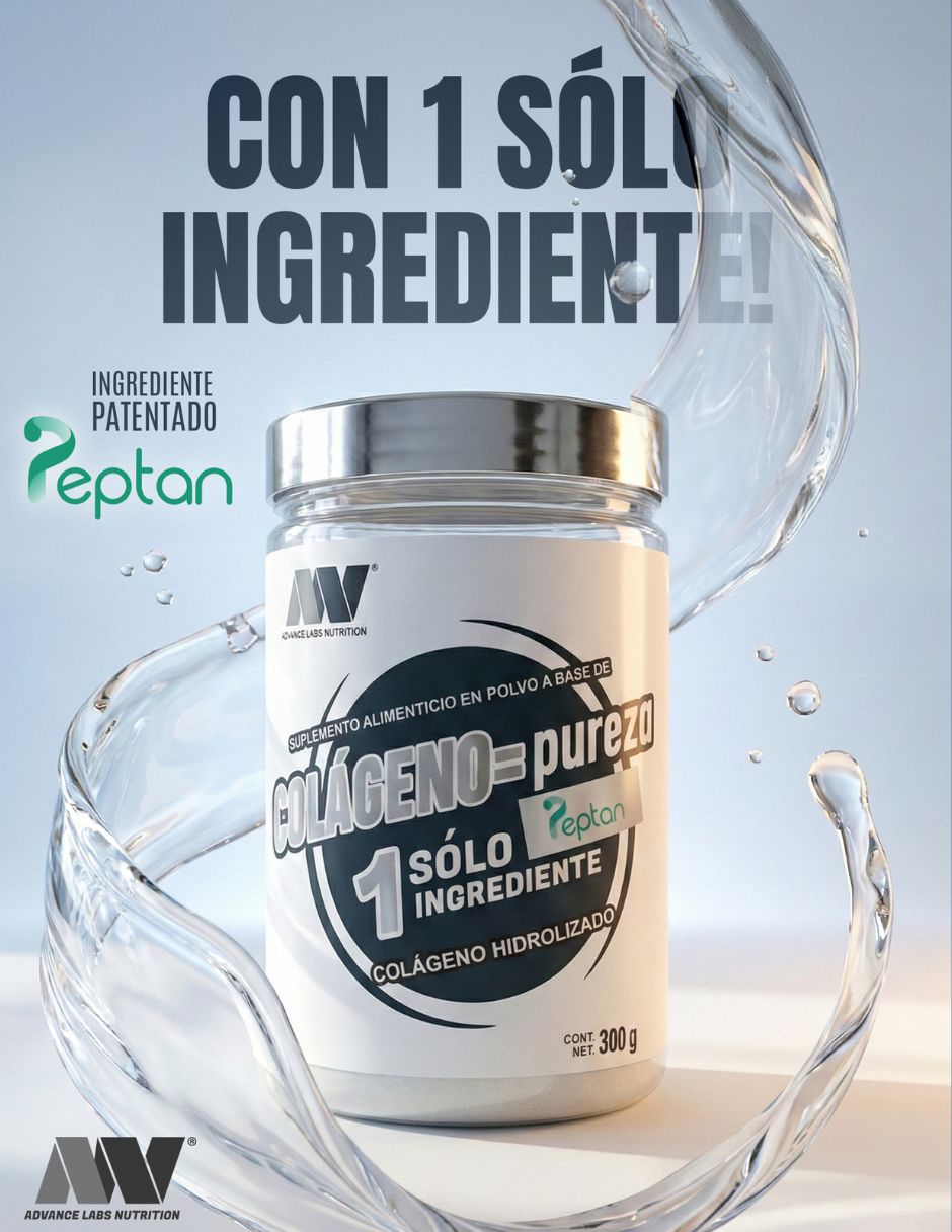 Colágeno pureza peptan Advance Nutrition con colágeno hidrolizado de 300 g