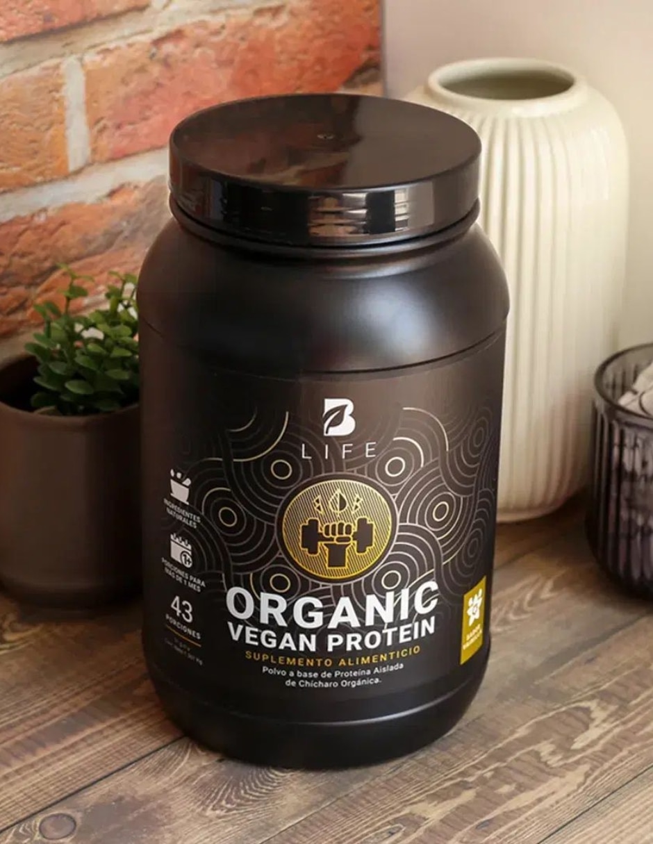 Proteína Organic vegan B Life de Chícharo sabor Vainilla