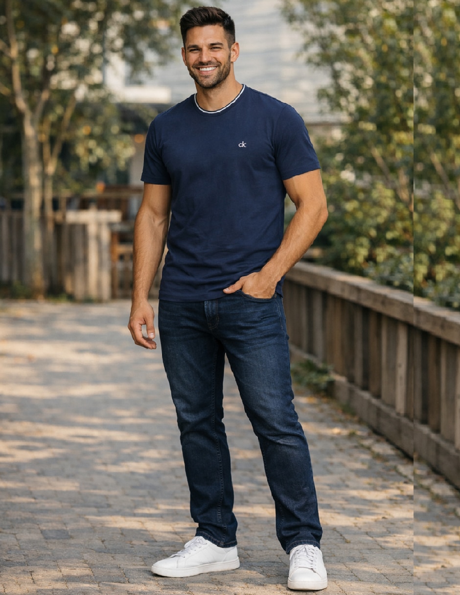 Playera Calvin Klein 40234ER cuello redondo para hombre