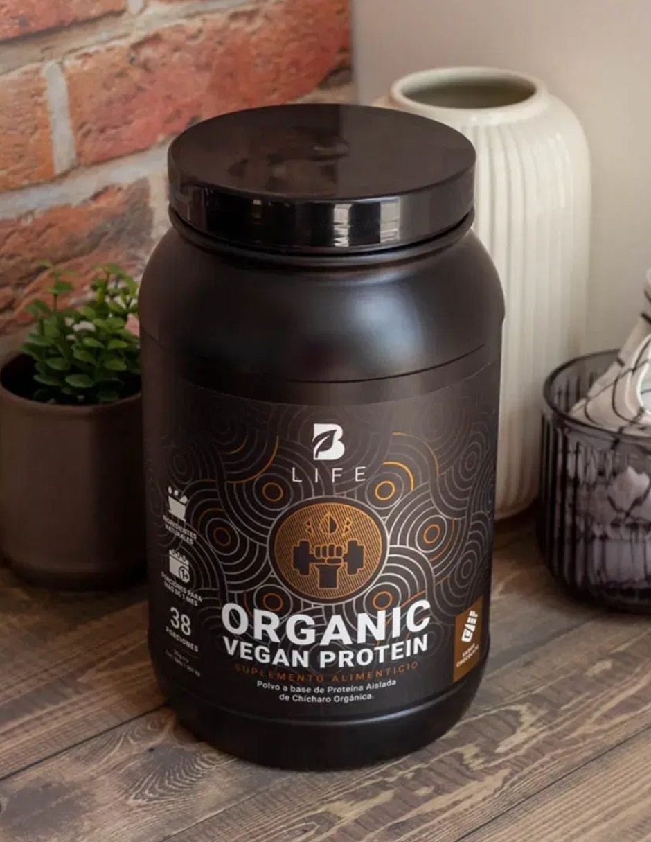Proteína Organic Vegan B Life de Chícharo sabor Chocolate