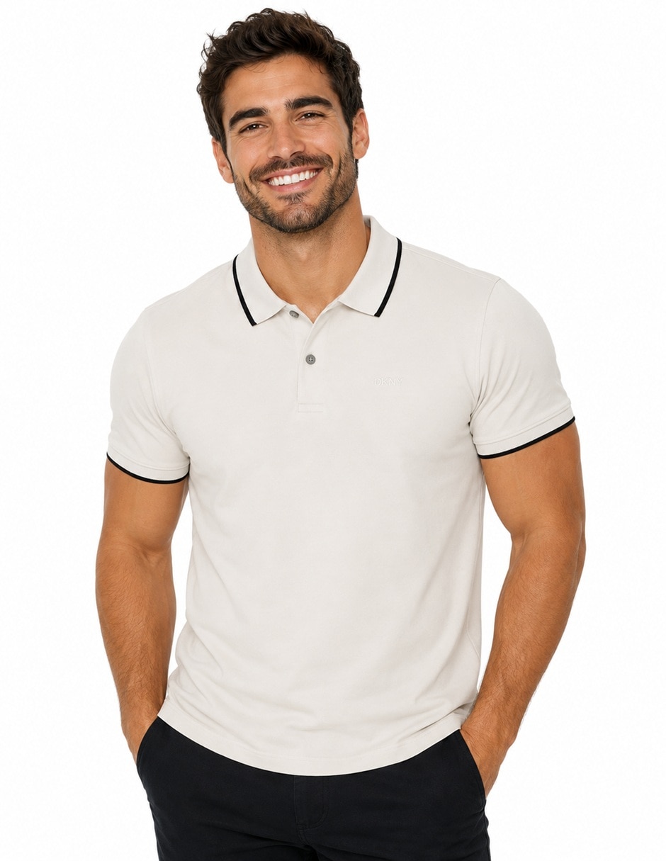 Playera DKNY DKPL632 Birch cuello polo para hombre