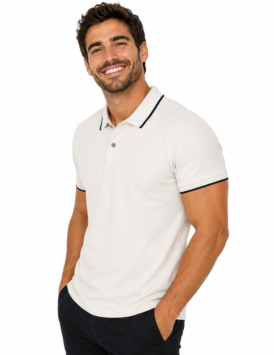 Playera DKNY DKPL632 Birch cuello polo para hombre