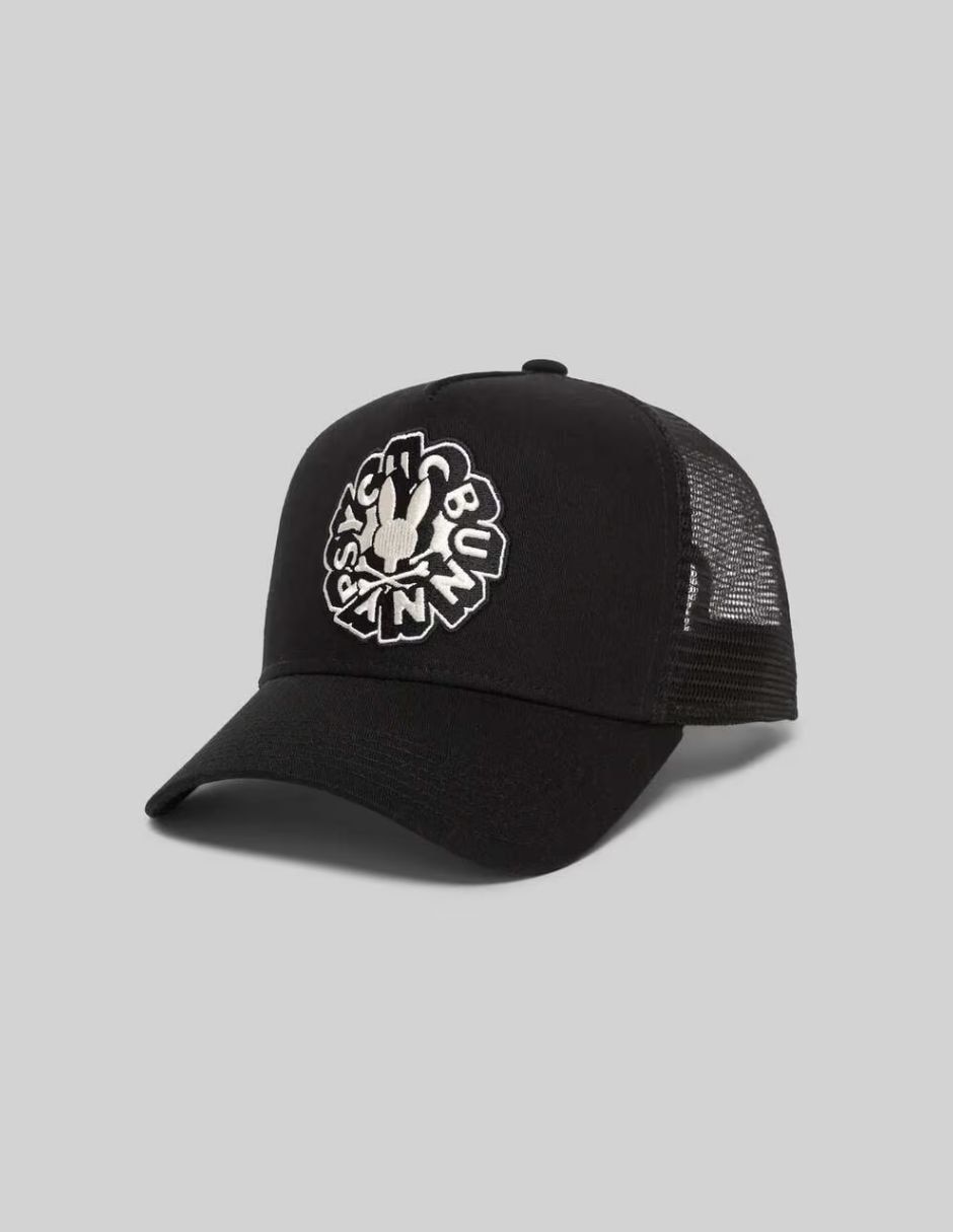 Gorra visera curva snapback casual Psycho Bunny para hombre