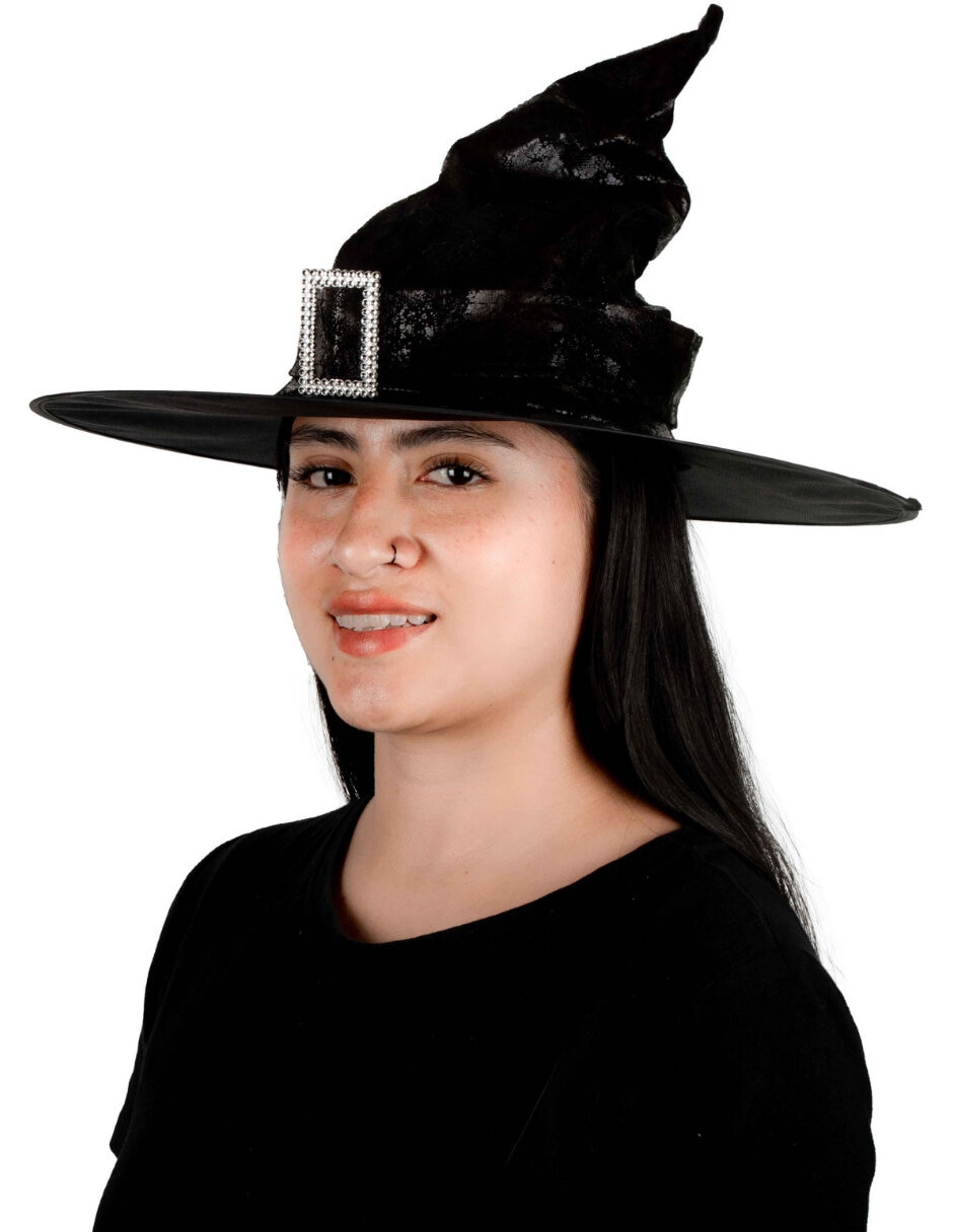 Sombrero para disfraz de bruja brilloso Ghoulish Productions