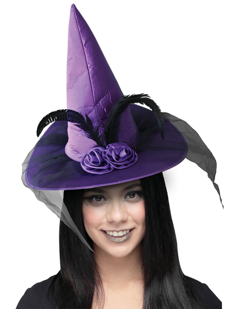 GHOULISH PRODUCTIONS Sombrero para disfraz de bruja Ghoulish Productions