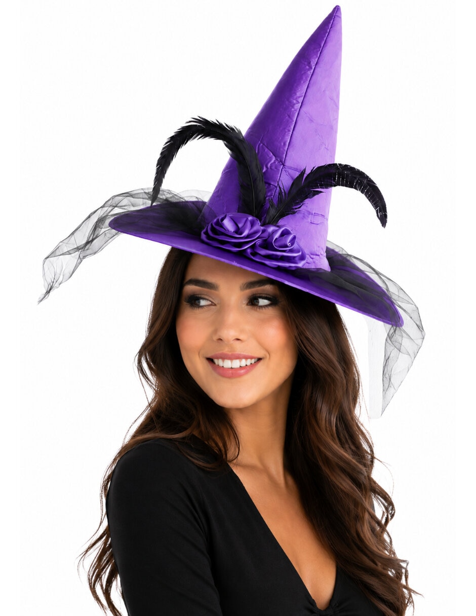 Sombrero para disfraz de bruja 3