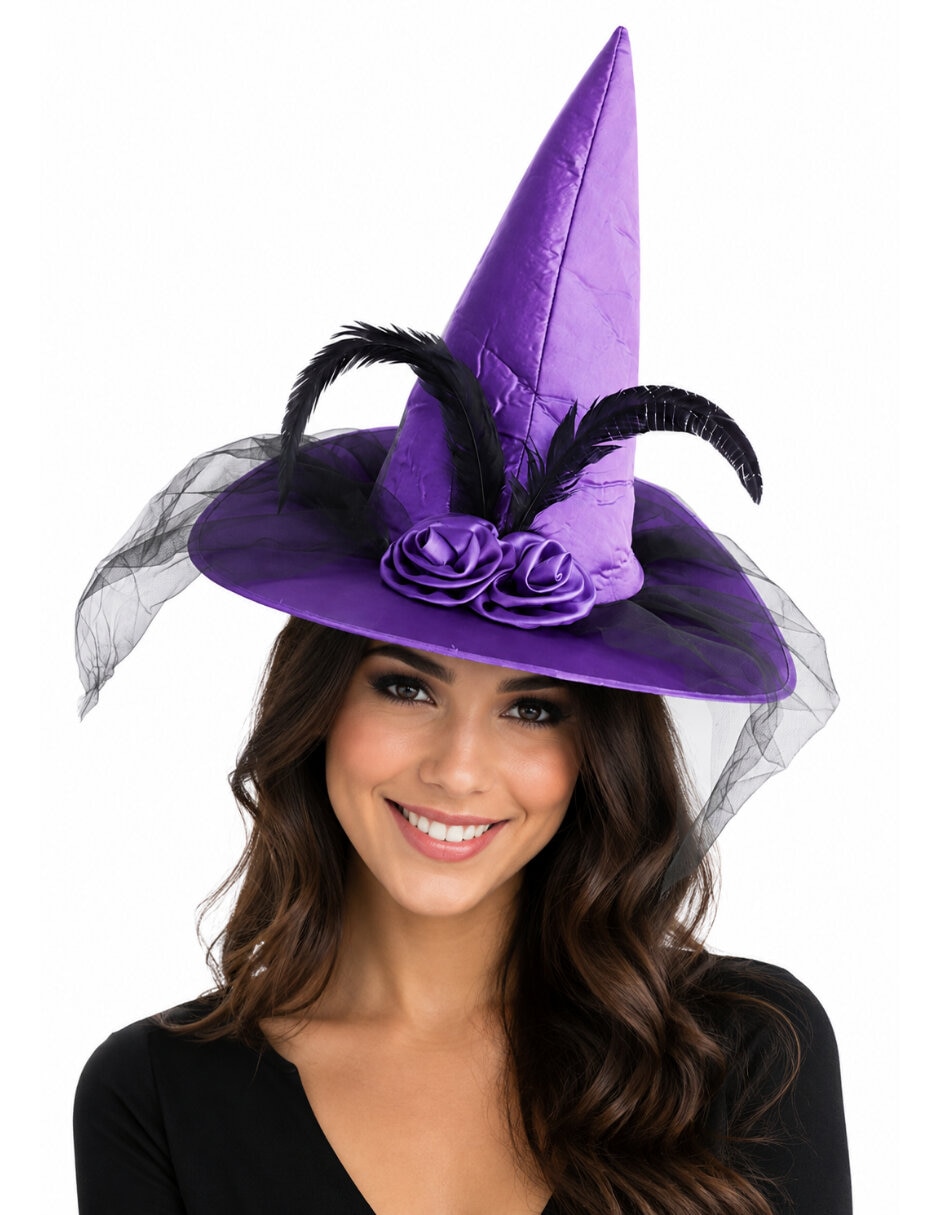 Sombrero para disfraz de bruja 4