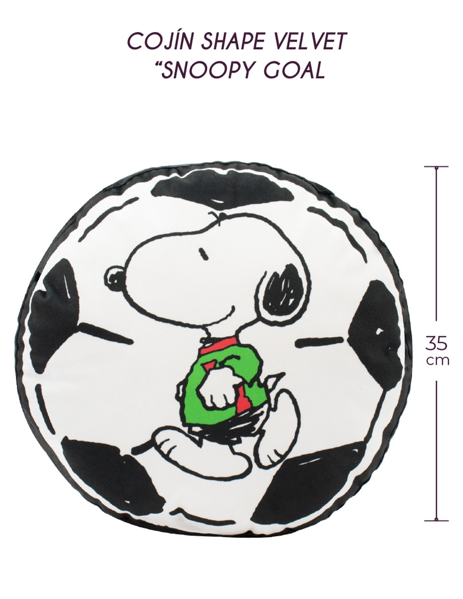 Cojín Snoopy fútbol 2