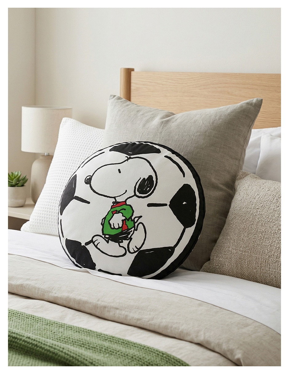 Cojín Snoopy fútbol 5