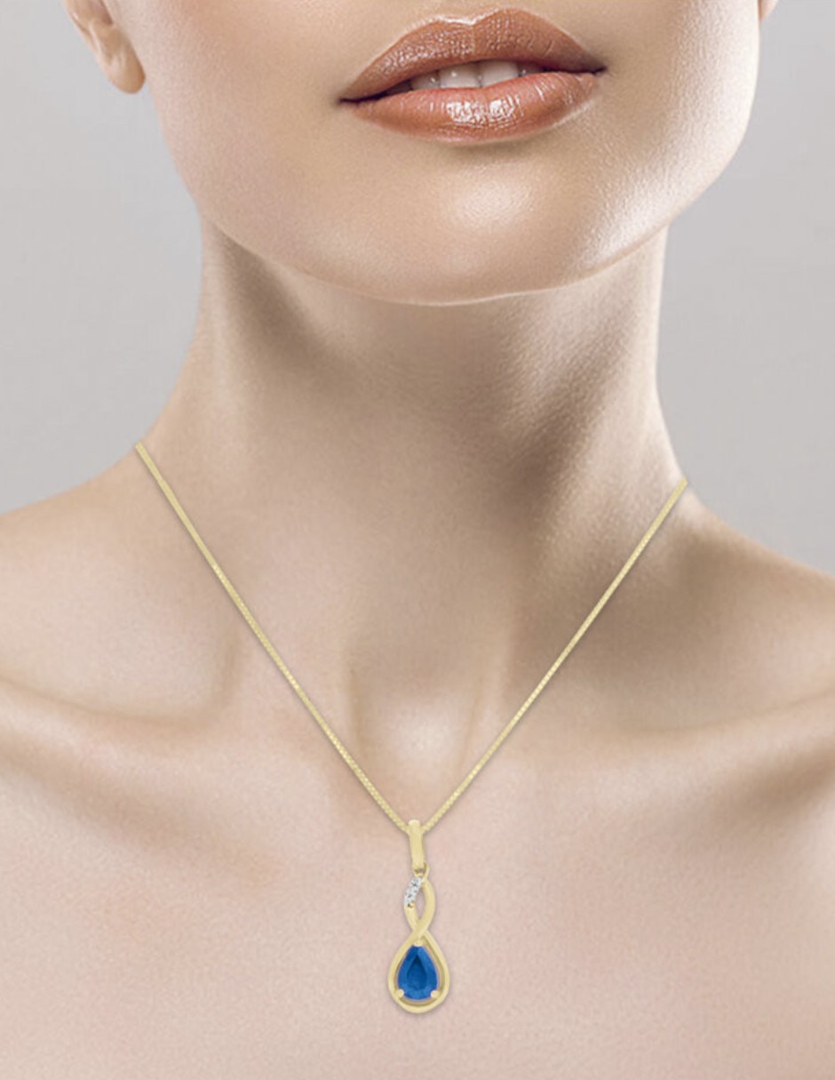 Collar con dije Fascinare Cerezas de Oro 14 K
