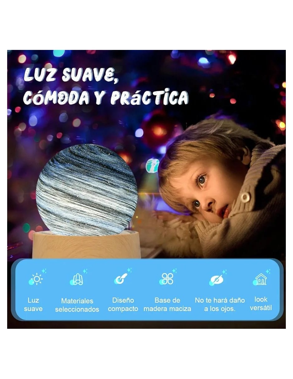 Lámpara 3D Genérica de planeta